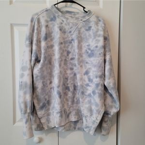 Abercrombie Split Hem Tie Dye Oversized Pullover Size Small
